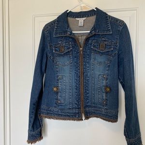 CAbi fringed jean jacket